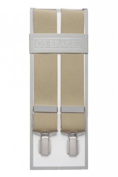 Plain Beige Mens Braces